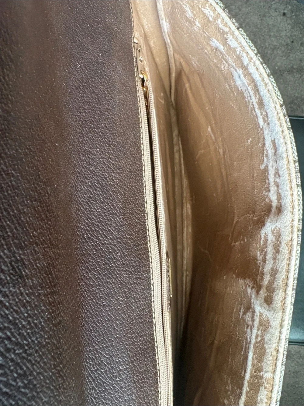 GUCCI VINTAGE Brown Patterned ATTACHE Briefcase Bag